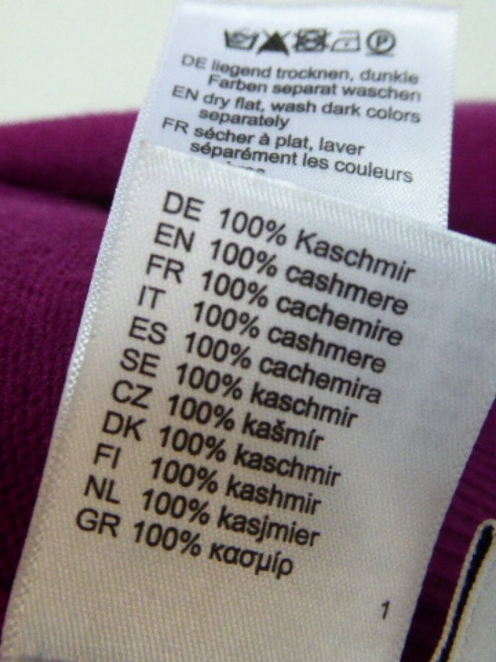 Allude fuchsia pink Cashmere sweater top S - Picture 5 of 5